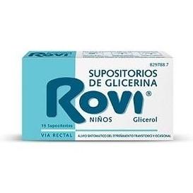 SUPOSITORIOS GLICERINA ROVI INFANTIL 1.44 G 15 S