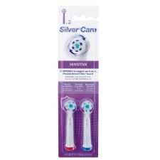 SILVER CARE 2 CABEZALES CEPILLO ORAL B COMPATIBLE SENSITIVO