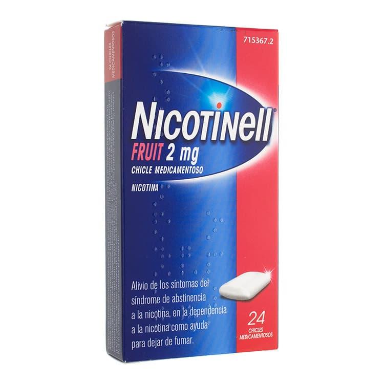 NICOTINELL FRUIT 2 MG 24 CHICLES MEDICAMENTOSOS