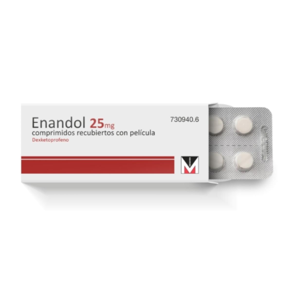 ENANDOL 25 MG 10 COMPRIMIDOS RECUBIERTOS