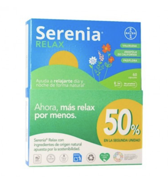 PACK SERENIA RELAX 60+60 2ªUNI 50%