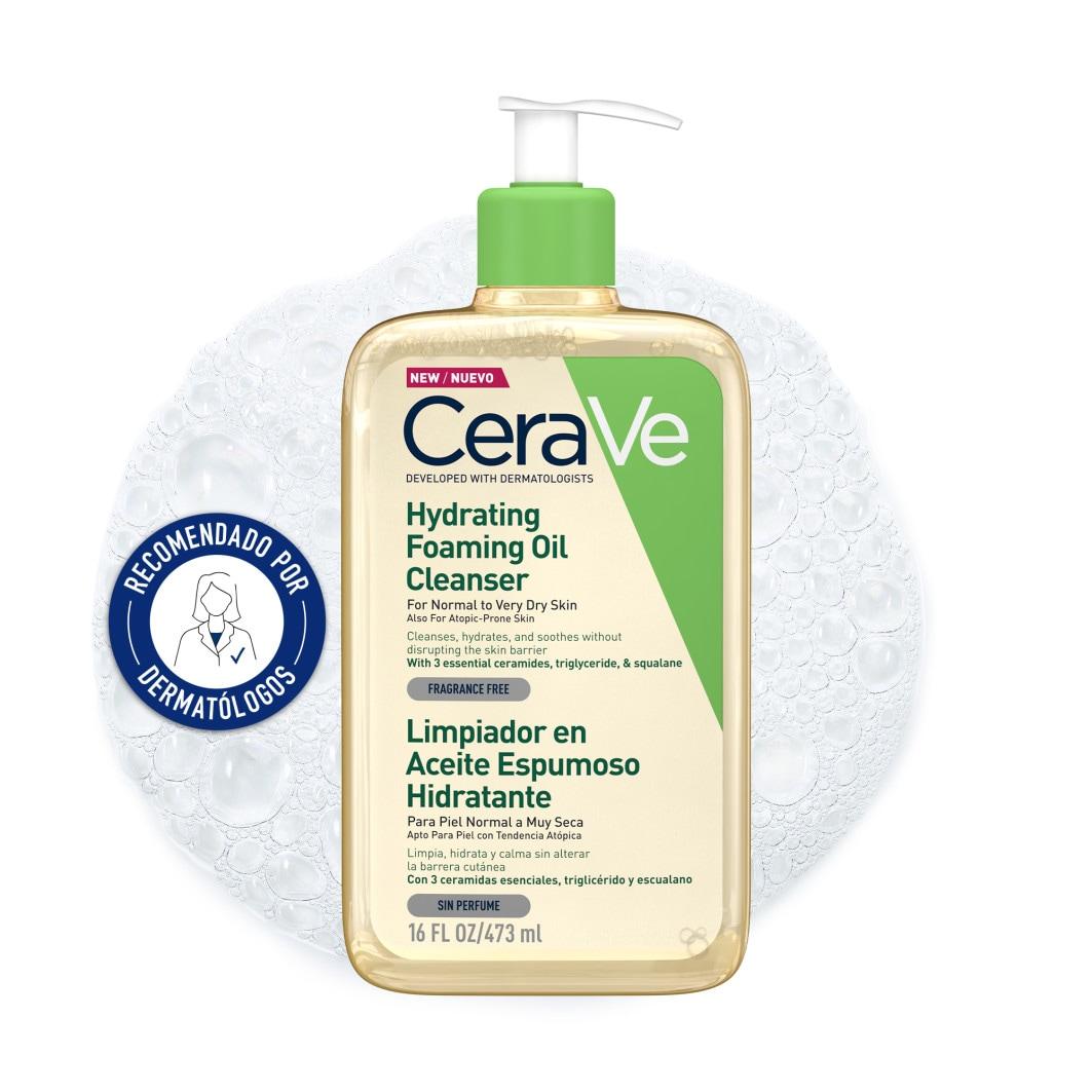 CERAVE LIMPIADOR ACEITE ESPUMOSO HIDRATANTE 1 ENVASE 473 ML