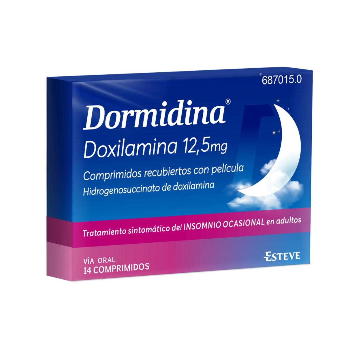 DORMIDINA 12.5 MG 14 COMPRIMIDOS RECUBIERTOS