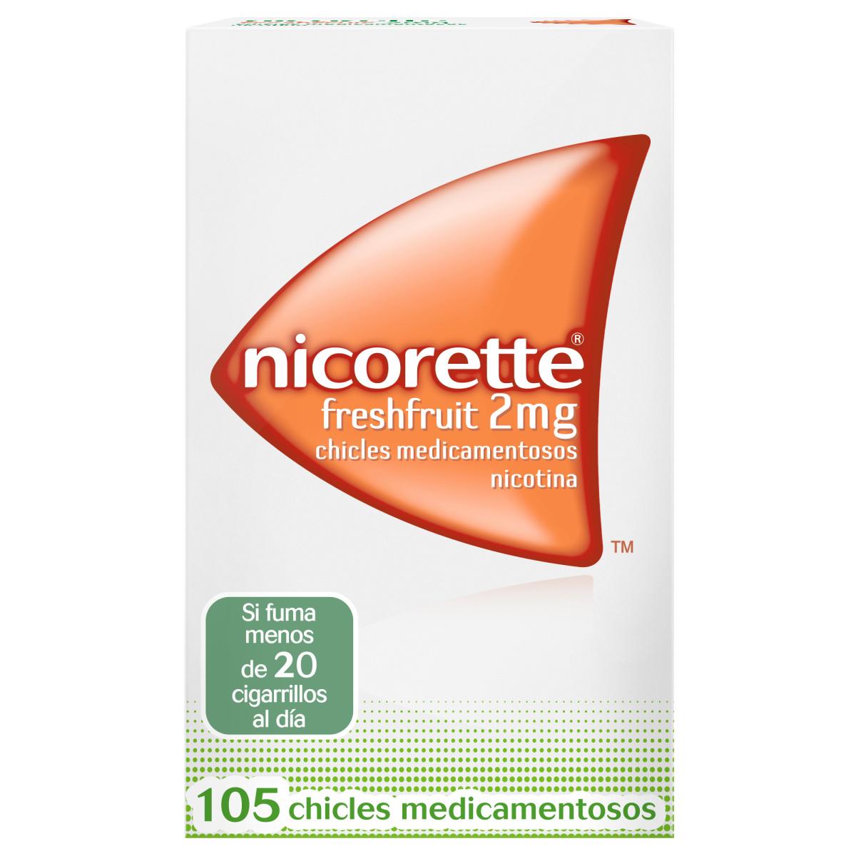 Nicorette Freshfruit 2 Mg 105 Chicles - Farmacia Online Barata Liceo.  Envíos 24/48 Horas.