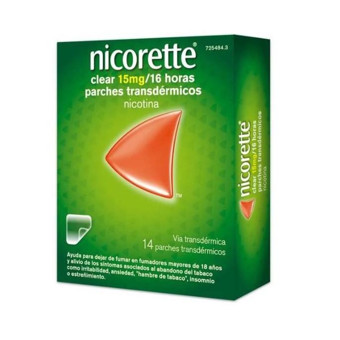 NICORETTE CLEAR 15 MG/16 H 14 PARCHES TRANSDERMICO