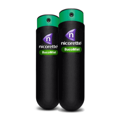 NICORETTE BUCOMIST 1 MG/PULSACION SOLUCION PARA PULVERIZACION BUCAL 2 ENVASES 13,2 ML (150 DOSIS)