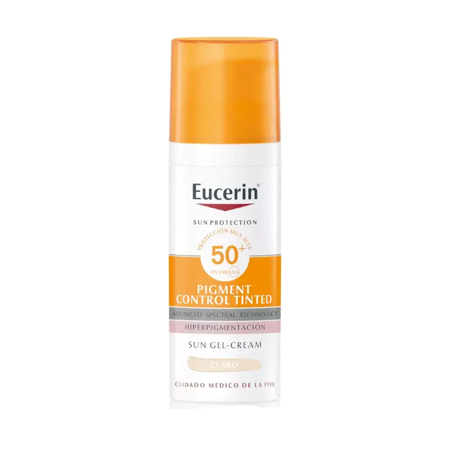 EUCERIN SUN  SPF 50+ PIGMENT CONTROL TINTED 50 M CLARO