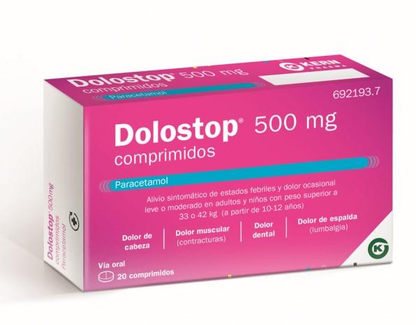 DOLOSTOP 500 MG 20 COMPRIMIDOS