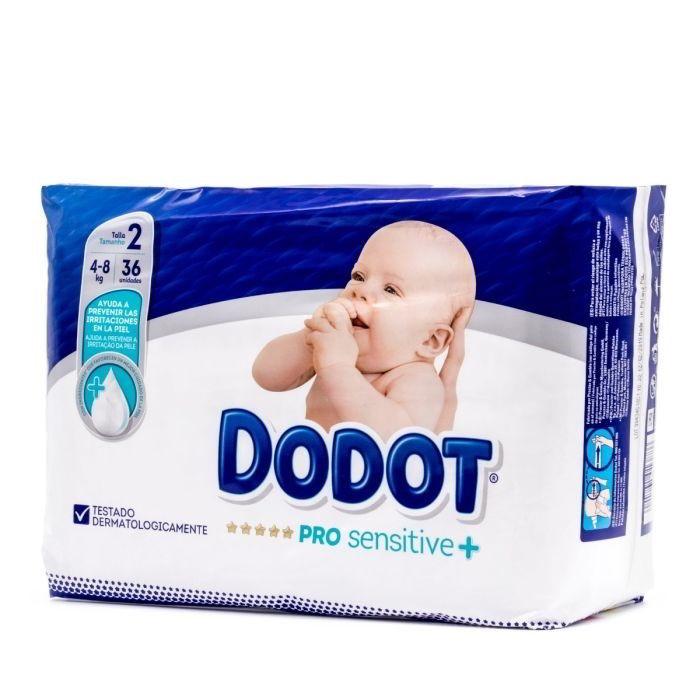 PAÑAL INFANTIL DODOT PRO SENSITIVE T- 2 4-8 KG 36 UNIDADES