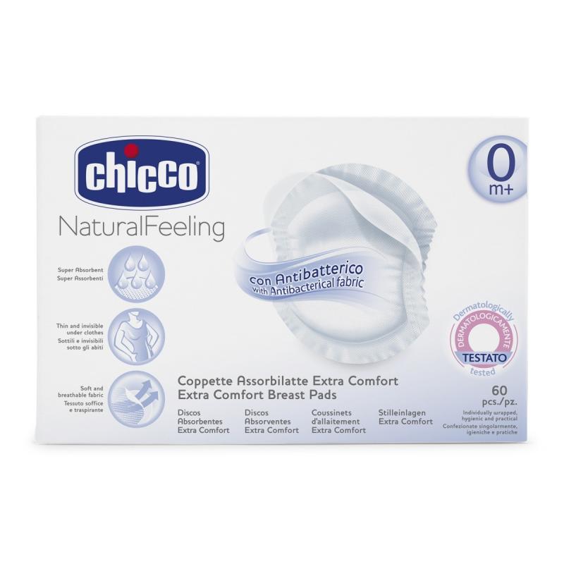 Chicco Natural Feeling Discos Absorbentes Lactancia (60 Pz)