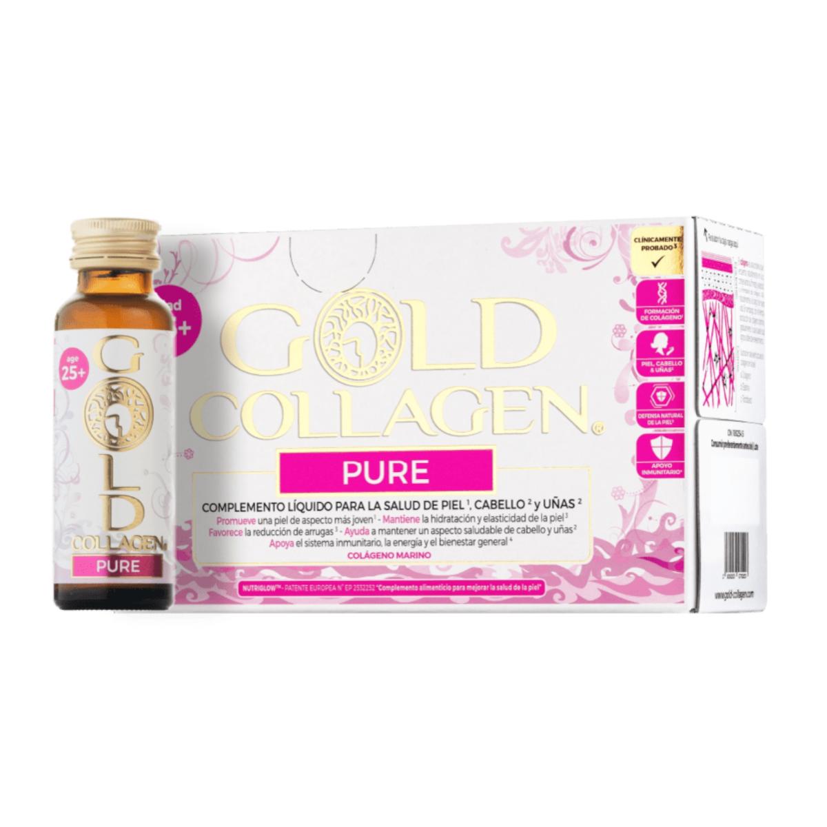 PURE GOLD COLLAGEN 500 ML (10 FRASCOS X 50ML)