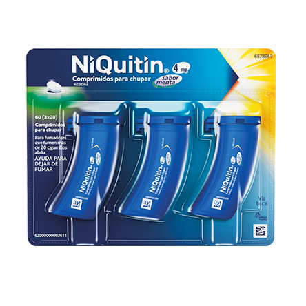 NIQUITIN 4 MG 60 COMPRIMIDOS PARA CHUPAR MENTA