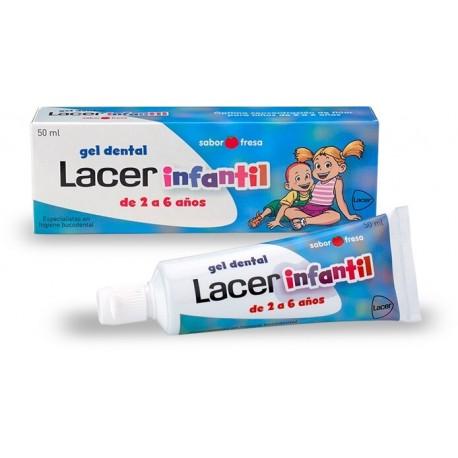 Gel dental lacer infantil 50 ml de morango