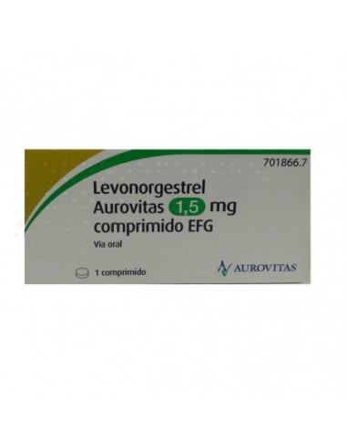 LEVONORGESTREL AUROVITAS EFG 1,5 MG 1 COMPRIMIDO