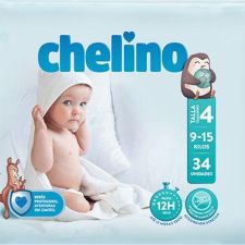 PAÑAL INFANTIL CHELINO  T- 4 (9 -15kg) 34UNIDADES