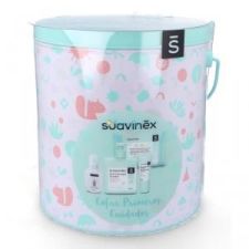 Suavinex Pack Neceser Tela Baby Care Essentials Azul + 4 Productos